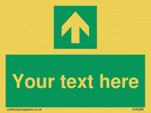 Safe condition Custom arrow up sign