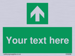 Safe condition Custom arrow up sign