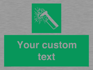 Custom sign safe condition emergency hammer