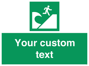 Custom Safe Condition Tsunami evacuation area