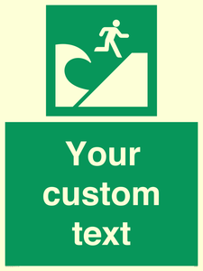 Custom Safe Condition Tsunami evacuation area