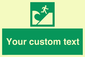 Custom Safe Condition Tsunami evacuation area