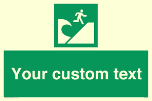 Custom Safe Condition Tsunami evacuation area