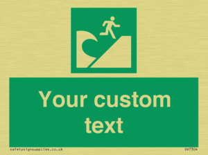 Custom Safe Condition Tsunami evacuation area