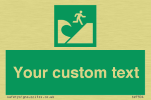 Custom Safe Condition Tsunami evacuation area