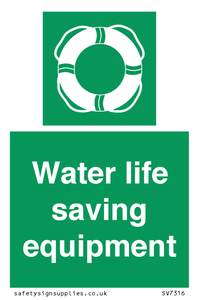 Water life saving equipment