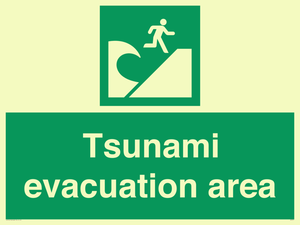 Tsunami evacuation area