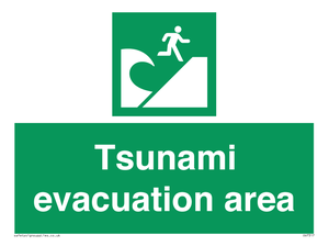 Tsunami evacuation area