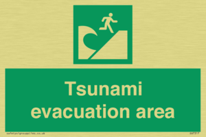 Tsunami evacuation area