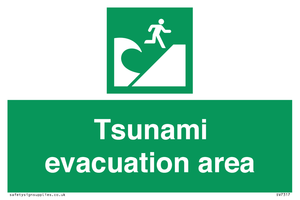 Tsunami evacuation area