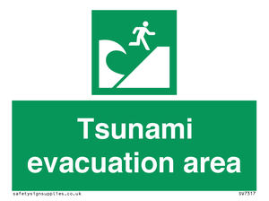 Tsunami evacuation area