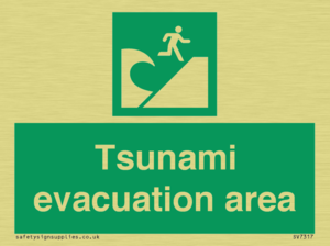 Tsunami evacuation area