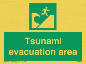 Tsunami evacuation area