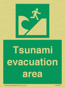 Tsunami evacuation area