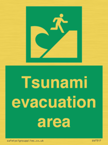Tsunami evacuation area