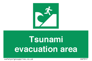 Tsunami evacuation area