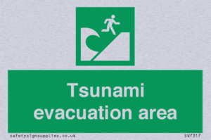 Tsunami evacuation area