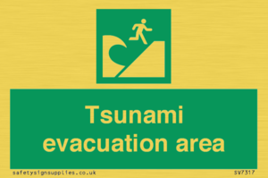 Tsunami evacuation area