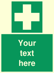 Custom First Aid Sign