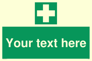 Custom First Aid Sign