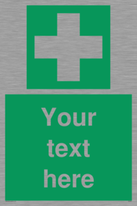 Custom First Aid Sign