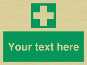 Custom First Aid Sign