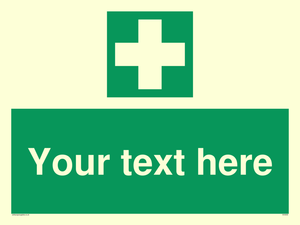 Custom First Aid Sign