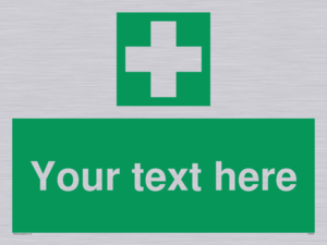 Custom First Aid Sign