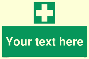 Custom First Aid Sign