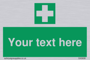 Custom First Aid Sign