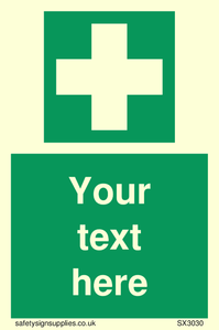 Custom First Aid Sign