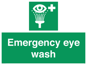 Emergency eye wash