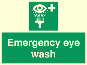 Emergency eye wash