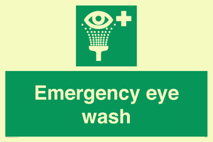 Emergency eye wash