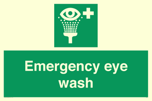 Emergency eye wash