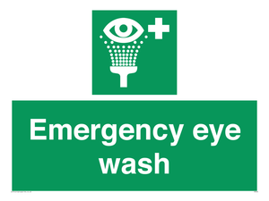 Emergency eye wash
