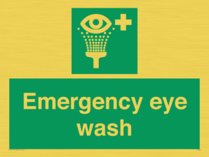 Emergency eye wash