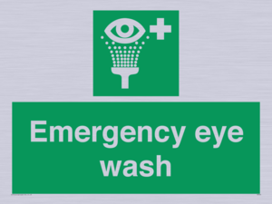 Emergency eye wash