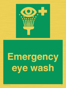 Emergency eye wash