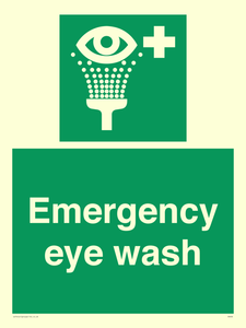Emergency eye wash