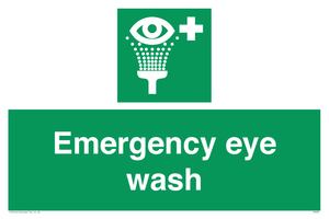 Emergency eye wash