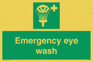Emergency eye wash