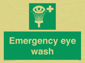 Emergency eye wash