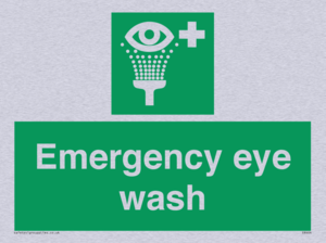 Emergency eye wash