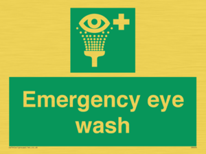 Emergency eye wash