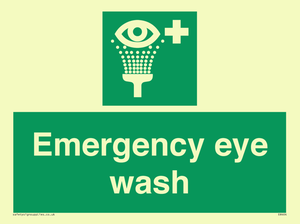 Emergency eye wash