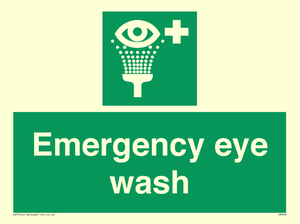 Emergency eye wash