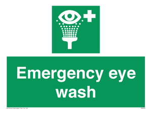 Emergency eye wash