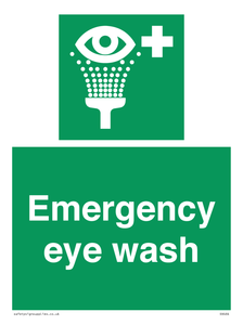 Emergency eye wash