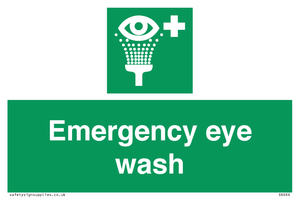 Emergency eye wash
